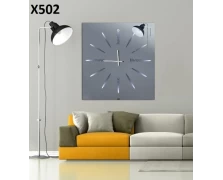 X502 Καθρέφτης ρολόι τετράγωνος