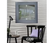 C220 Καθρέφτης ρολόι τετράγωνος 